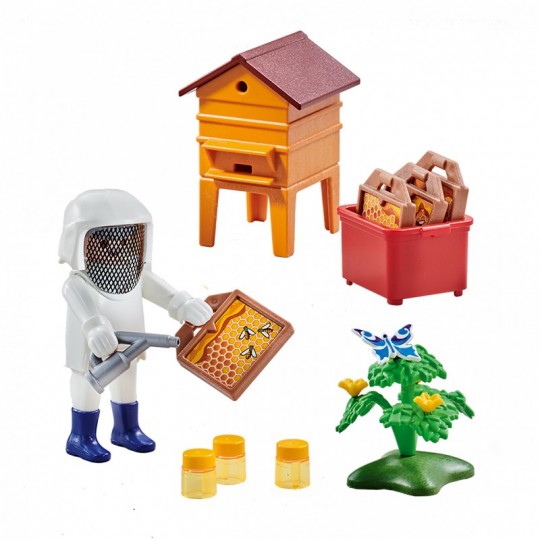 Playmobil apicultrice apiculteur chez Tresors de la Ruche