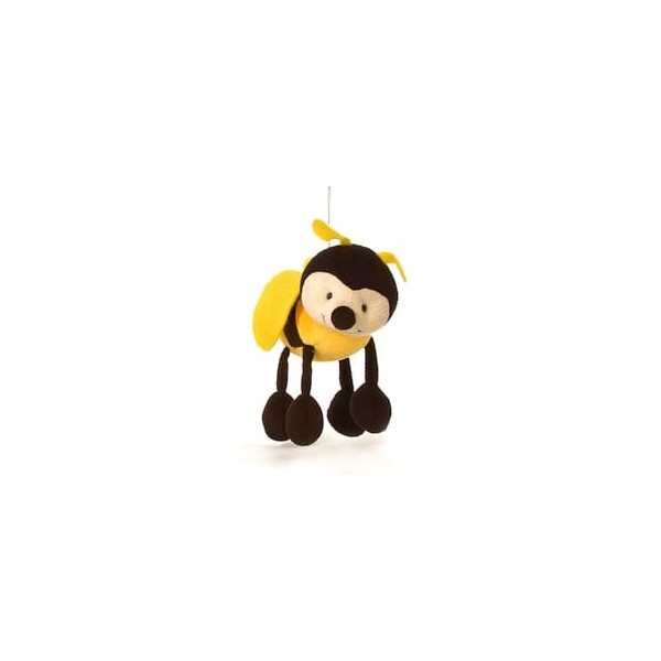 Peluche abeille à suspendre chez Tresors de la Ruche
