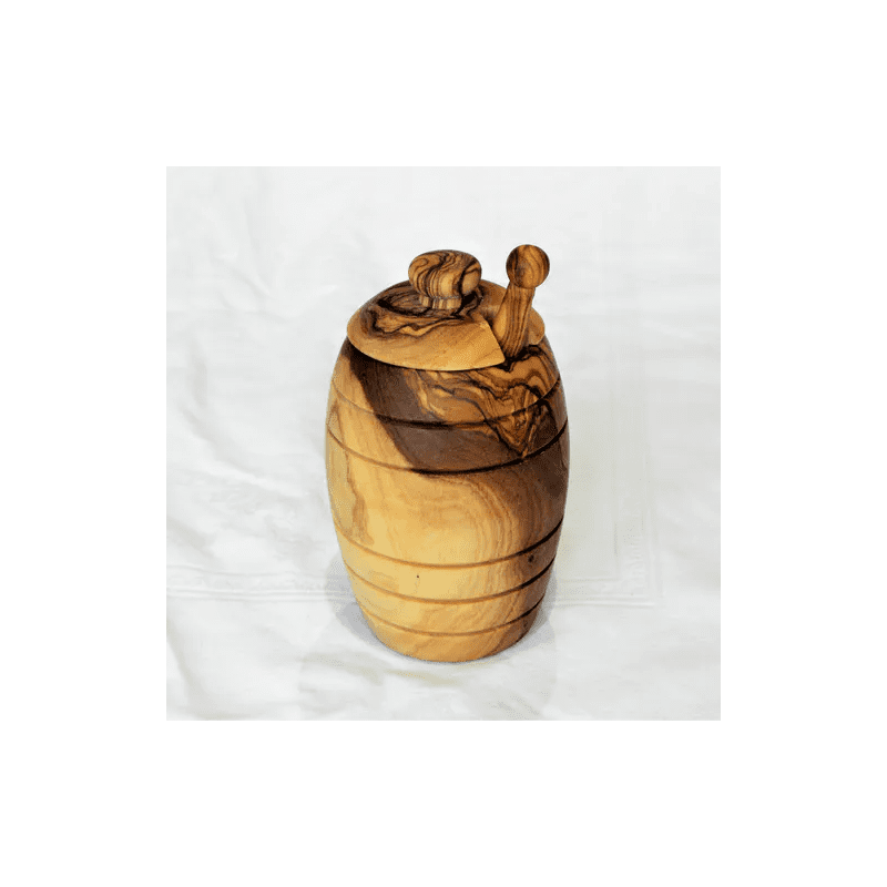 Pot avec cuillère à miel en bois d'olivier – Artisans Ibericano