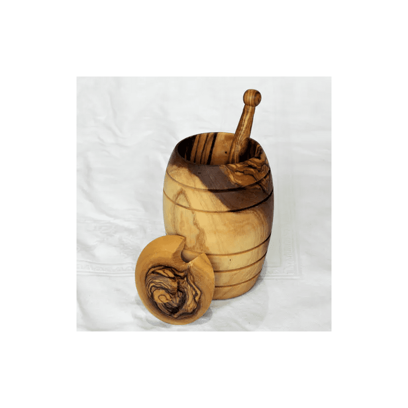 Pot avec cuillère à miel en bois d'olivier – Artisans Ibericano
