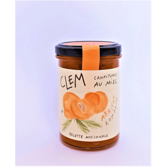 confiture 100% miel abricot romarin Clem Confitures chez Tresors de la Ruche