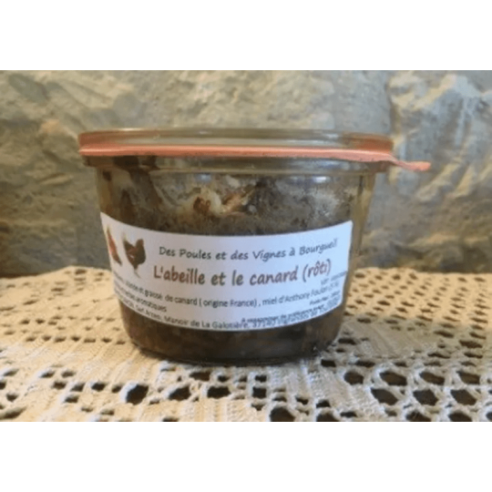 terrine l'abeille et le canard roti chez Tresors de la Ruche