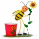 cache pot abeille avec tournesol chez tresors de la ruche avec fleurs