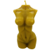 bougie en forme de corps de femme nue geant de face en cire d'abeille Tresors de la Ruche