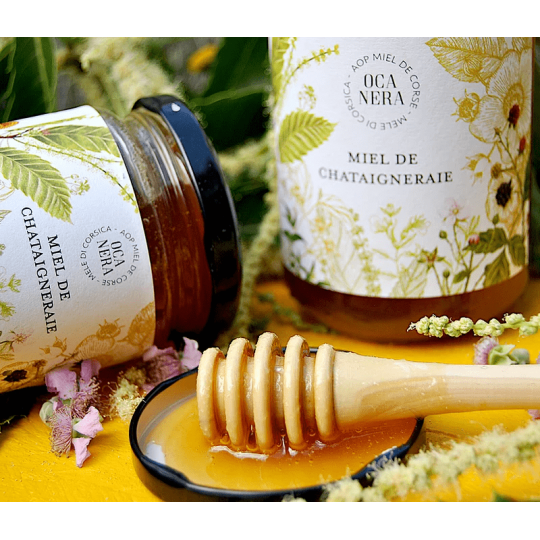 Miel Corse de Chataigneraie AOP miel de Corse chez Tresors de la Ruche