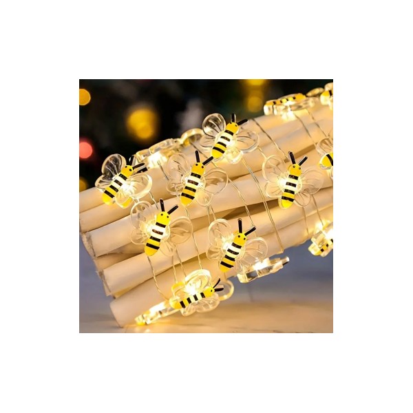 Guirlande abeilles LED chez Tresors de la Ruche vue1