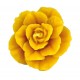 Bougie 100% cire d'abeille en forme de rose chez Tresors de la Ruche